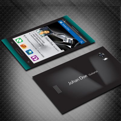 Smartphone Business Card, facebook business card, smartphone business design, facebook business card design