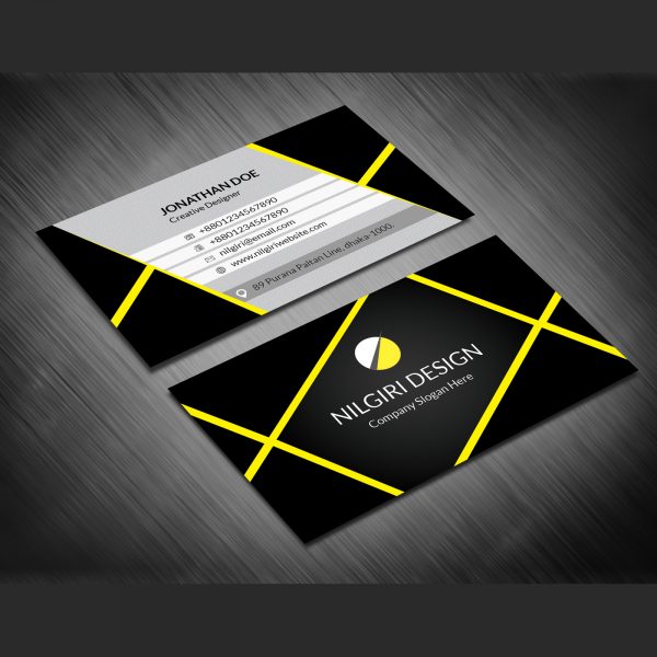 Free Black Business Card, black business card, black business design