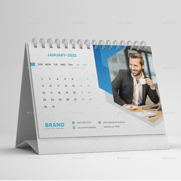 Desk Calendar, Desk Calendar 2022, Desk Calendar Design