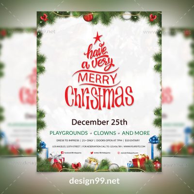 Free Christmas Flyer | design99 | Psd, Vector, Eps, Graphic Design ...
