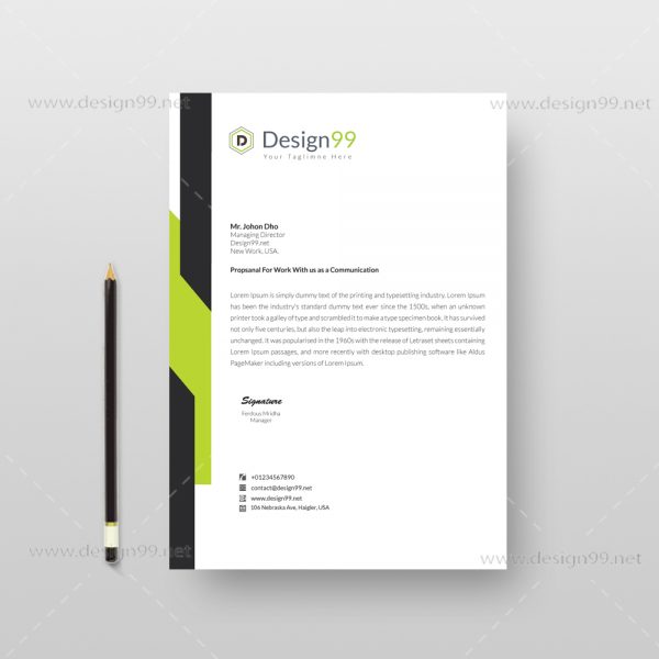 letterhead pad, letterhead pad design, business pad, pad download